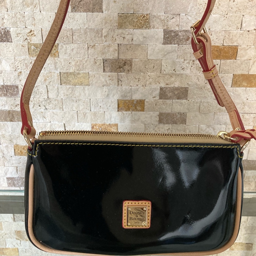 Dooney and Bourke Black, Patent Leather Purse